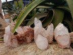 Natural Clear Quartz Clusters x 6 From Mpika, Zambia - Toprock Gemstones and Minerals 