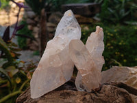 Natural Clear Quartz Clusters x 6 From Mpika, Zambia - Toprock Gemstones and Minerals 
