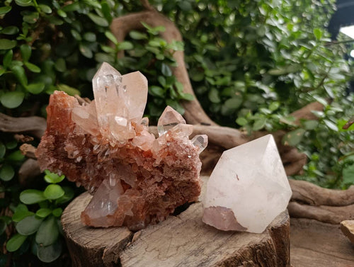 Natural Clear Quartz Clusters x 6 From Mpika, Zambia - Toprock Gemstones and Minerals 