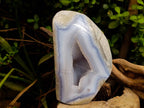 Polished Blue Lace Agate Geode x 1 From Nsanje, Malawi - Toprock Gemstones and Minerals 