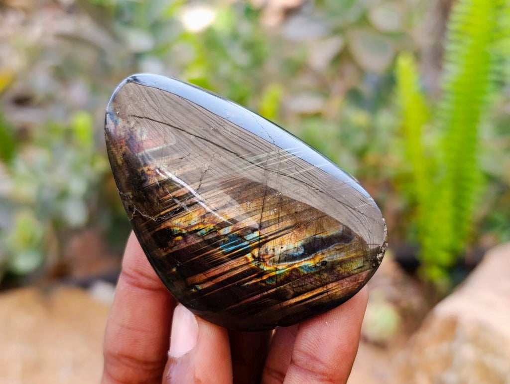 Polished Labradorite Gallets x 9 From Tulear, Madagascar - Toprock Gemstones and Minerals 