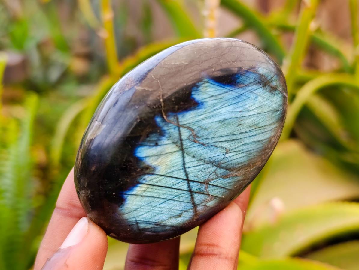 Polished Labradorite Gallets x 9 From Tulear, Madagascar - Toprock Gemstones and Minerals 