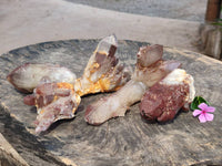 Natural Red Hematoid Quartz Crystals x 6 From Karoi, Zimbabwe - Toprock Gemstones and Minerals 