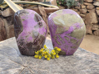 Polished Stichtite Specimens x 2 From Barberton, South Africa - Toprock Gemstones and Minerals 