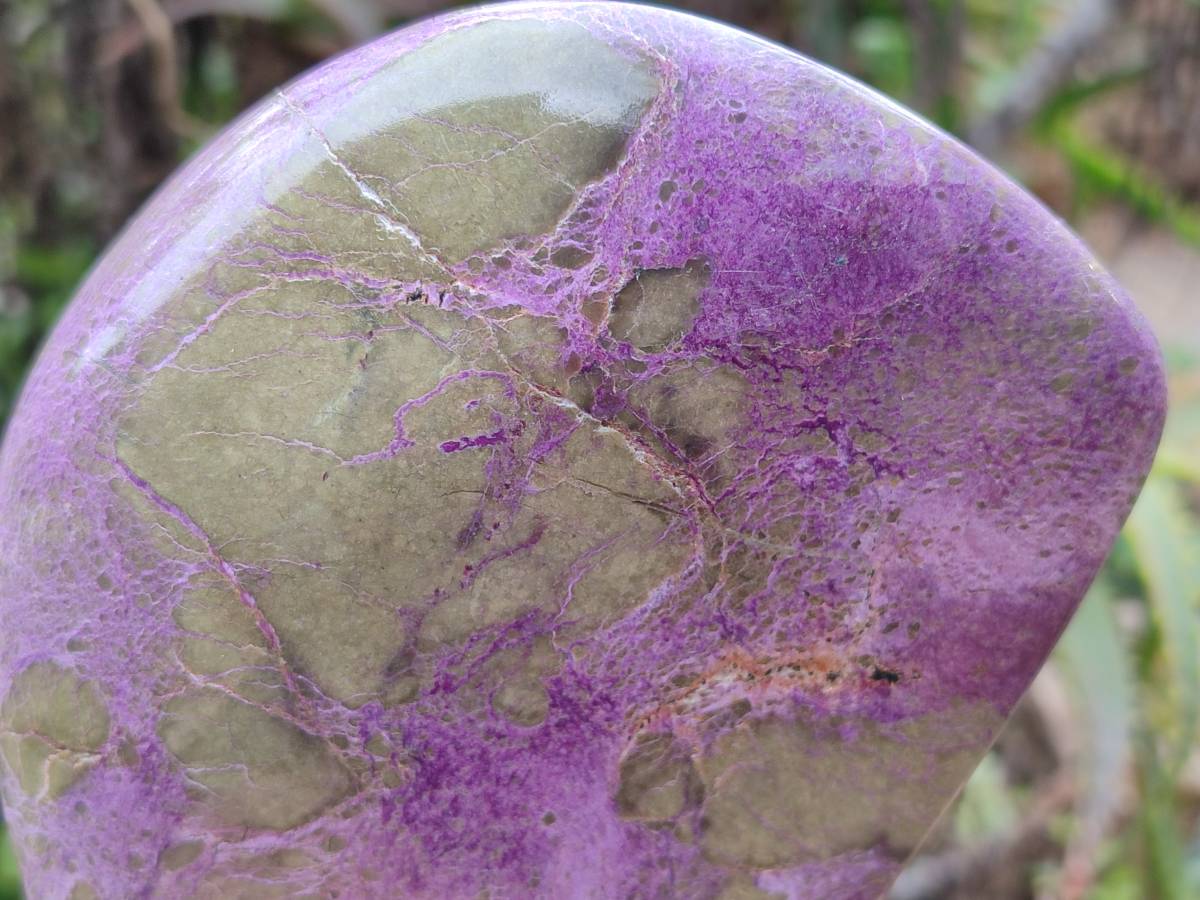 Polished Stichtite Specimens x 2 From Barberton, South Africa - Toprock Gemstones and Minerals 