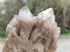 Natural Luena White Phantom Cascading Smokey Quartz x 2 From Luena, Congo - Toprock Gemstones and Minerals 