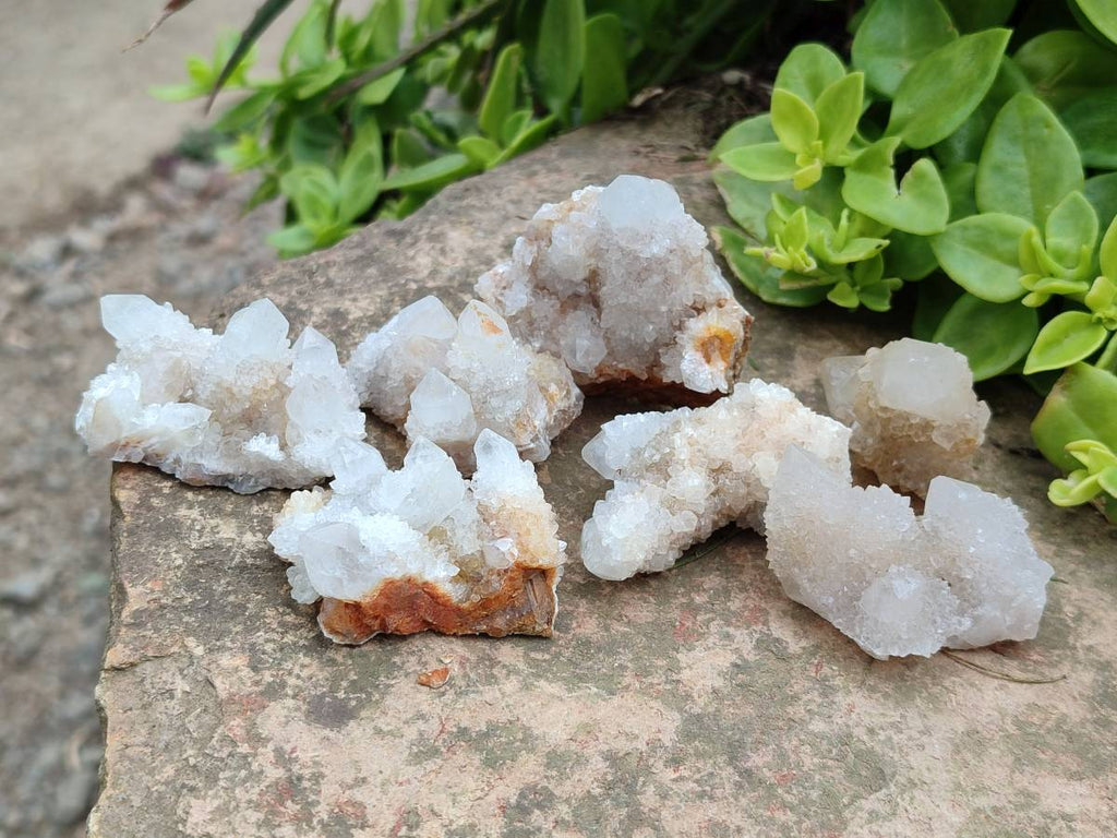 Natural White Spirit Quartz Clusters x 35 From Boekenhouthoek, South Africa - Toprock Gemstones and Minerals 