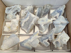 Natural Etched Blue Chalcedony Geodes x 12 From Nsanje, Malawi - Toprock Gemstones and Minerals 