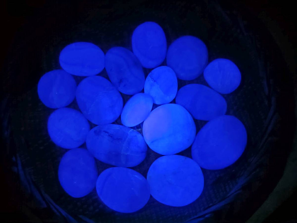 Polished Green Fluorite Gallets x 20  From Madagascar - Toprock Gemstones and Minerals 