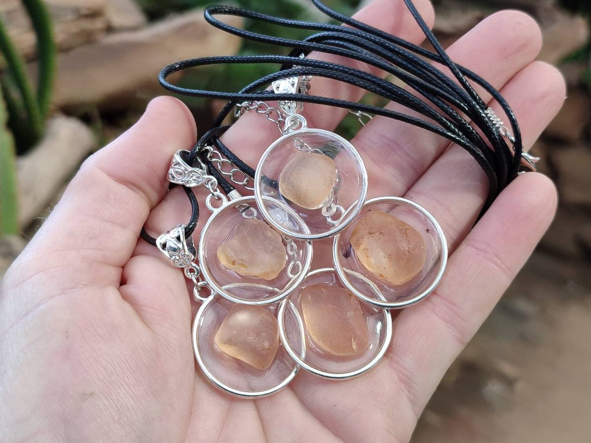 Hand Made Topaz Pendant - Sold Per Item - From Erongo, Namibia - Toprock Gemstones and Minerals 