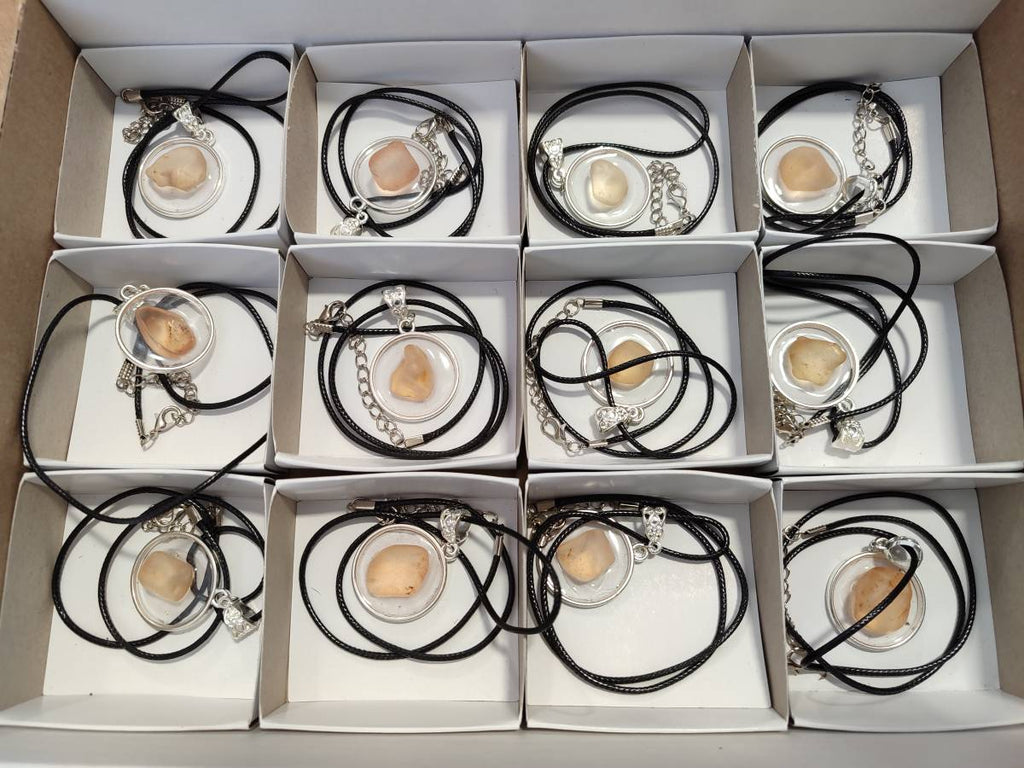 Hand Made Topaz Pendant - Sold Per Item - From Erongo, Namibia - Toprock Gemstones and Minerals 