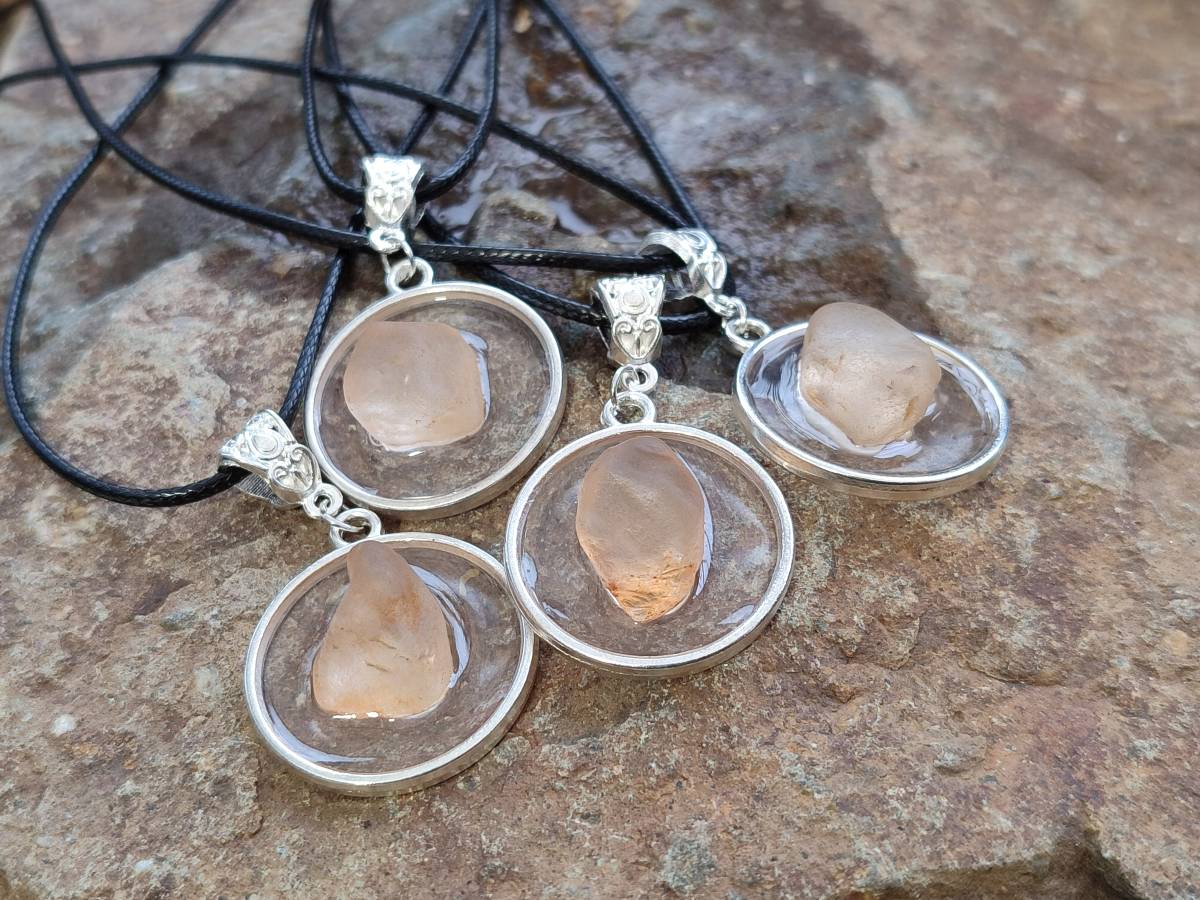 Hand Made Topaz Pendant - Sold Per Item - From Erongo, Namibia - Toprock Gemstones and Minerals 