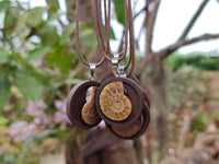 Hand Made Ammonite Pendant - sold per item - From Madagascar