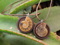 Hand Made Ammonite Pendant - sold per item - From Madagascar