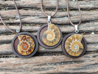 Hand Made Ammonite Pendant - sold per item - From Madagascar