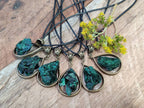 Hand Made Natural Silky Malachite Necklaces - Sold Per Item From Kasompe, Congo - Toprock Gemstones and Minerals 