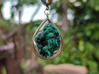 Hand Made Natural Silky Malachite Necklaces - Sold Per Item From Kasompe, Congo