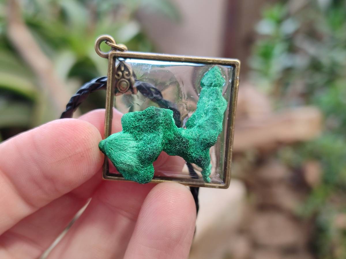 Hand Made Natural Silky Malachite Necklaces -Sold Per Item From Kasompe, Congo - Toprock Gemstones and Minerals 