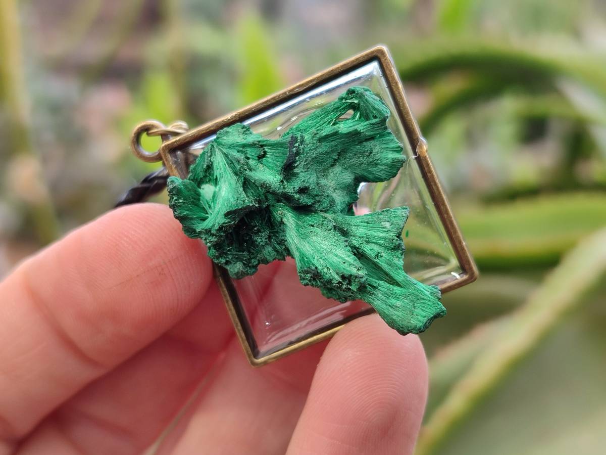 Hand Made Natural Silky Malachite Necklaces -Sold Per Item From Kasompe, Congo - Toprock Gemstones and Minerals 