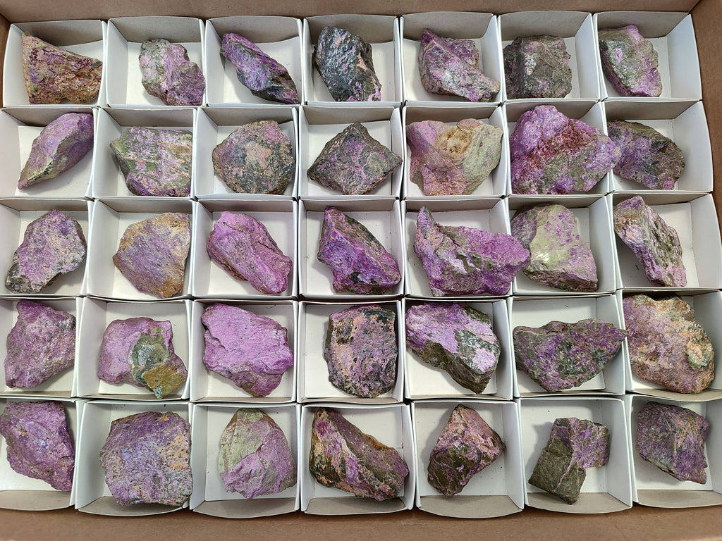 Natural Cobbed Stichtite Specimens x 35 From Barberton, South Africa - Toprock Gemstones and Minerals 