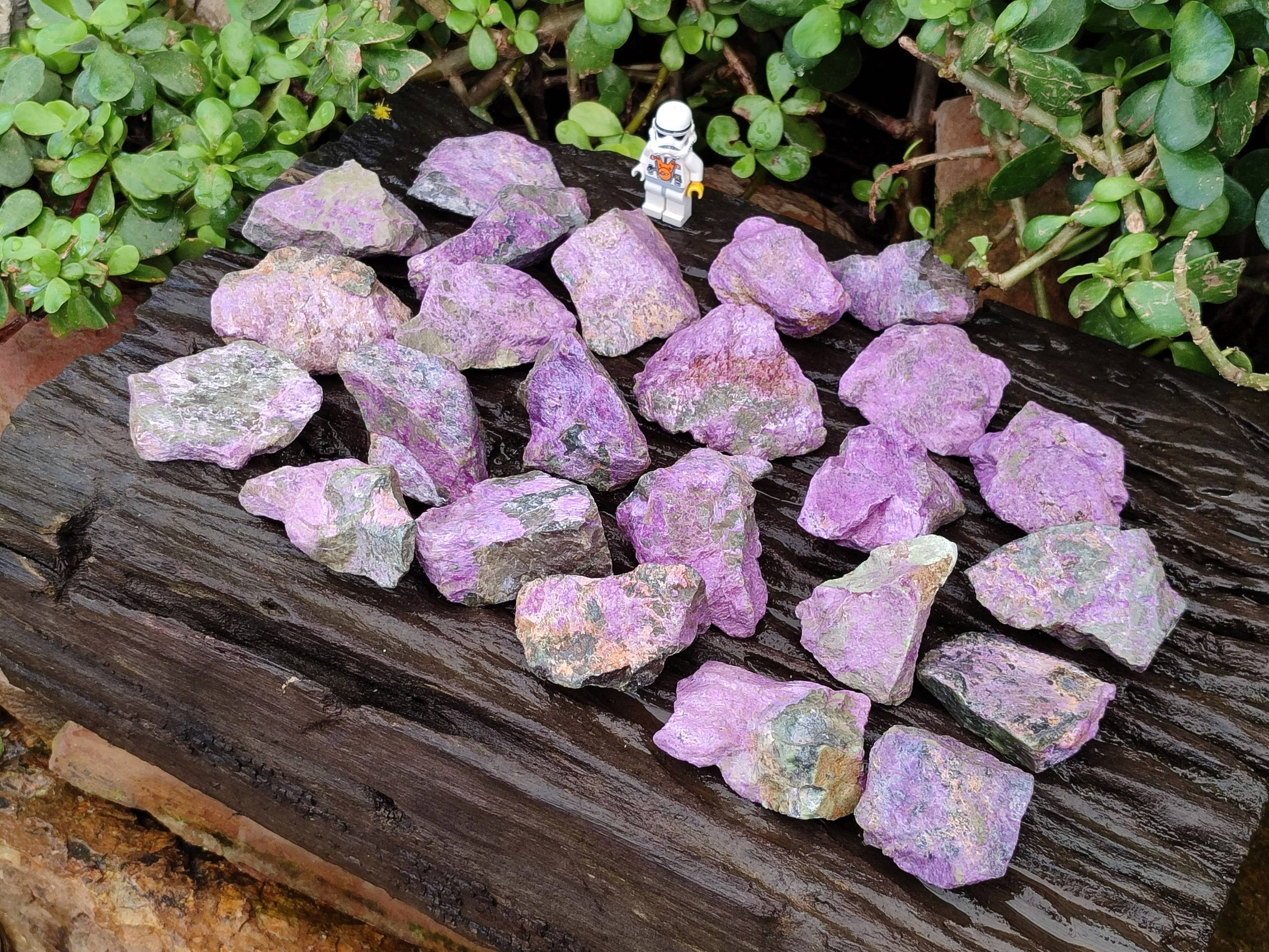 Natural Cobbed Stichtite Specimens x 35 From Barberton, South Africa - Toprock Gemstones and Minerals 