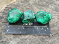 Polished Flower Banded Malachite Free Forms x 35 From Congo - Toprock Gemstones and Minerals 