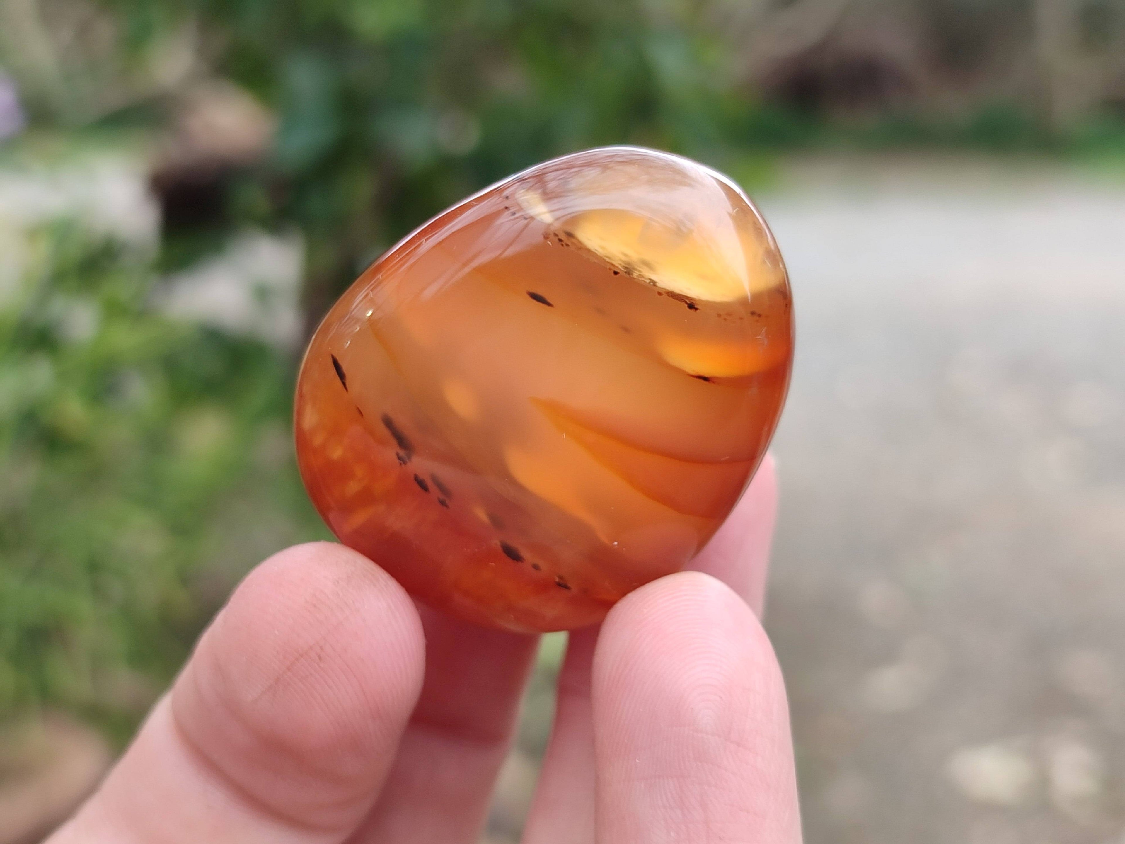 Polished Carnelian Palm Stones x 20 From Madagascar - Toprock Gemstones and Minerals 