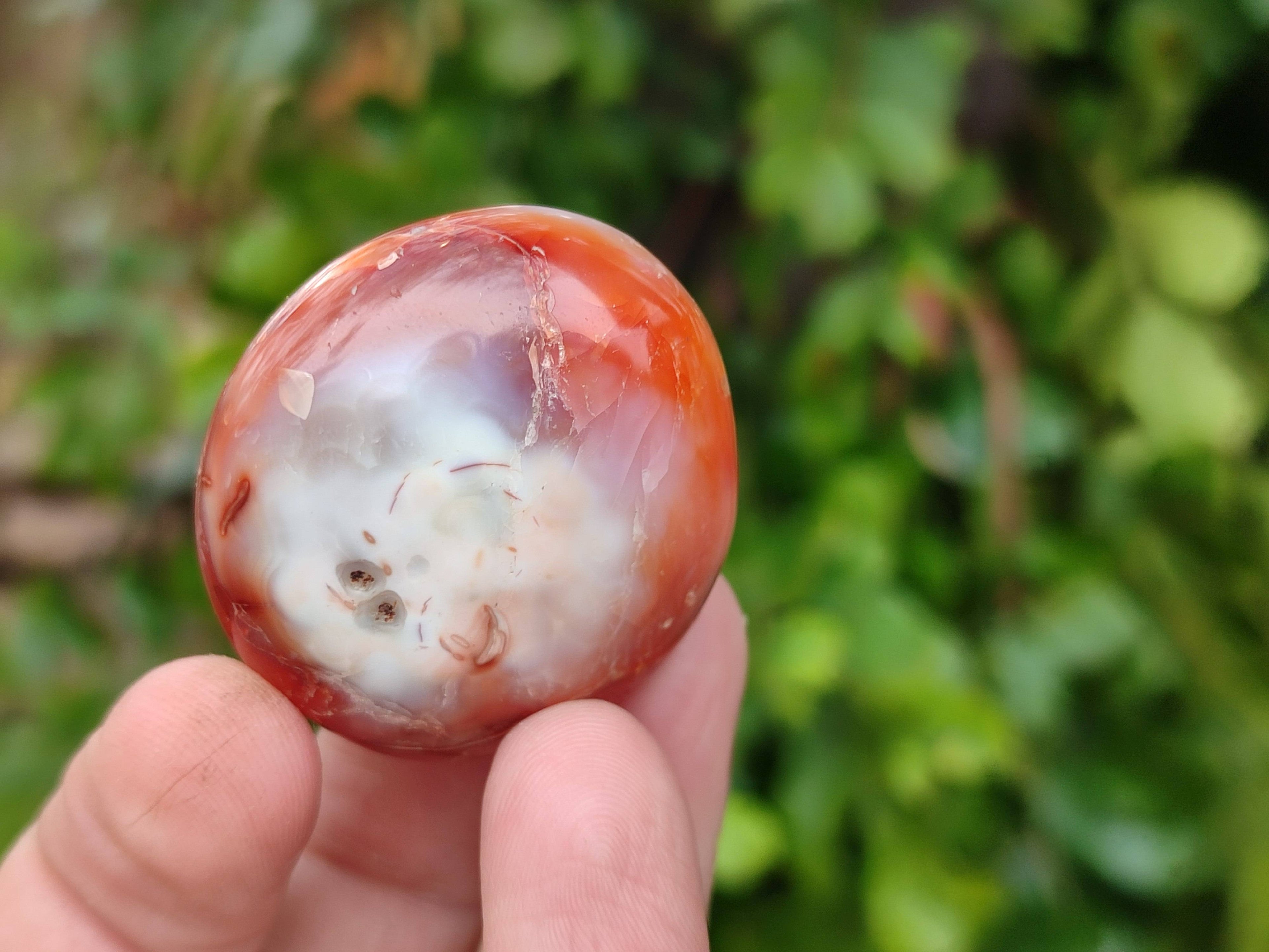 Polished Carnelian Palm Stones x 20 From Madagascar - Toprock Gemstones and Minerals 