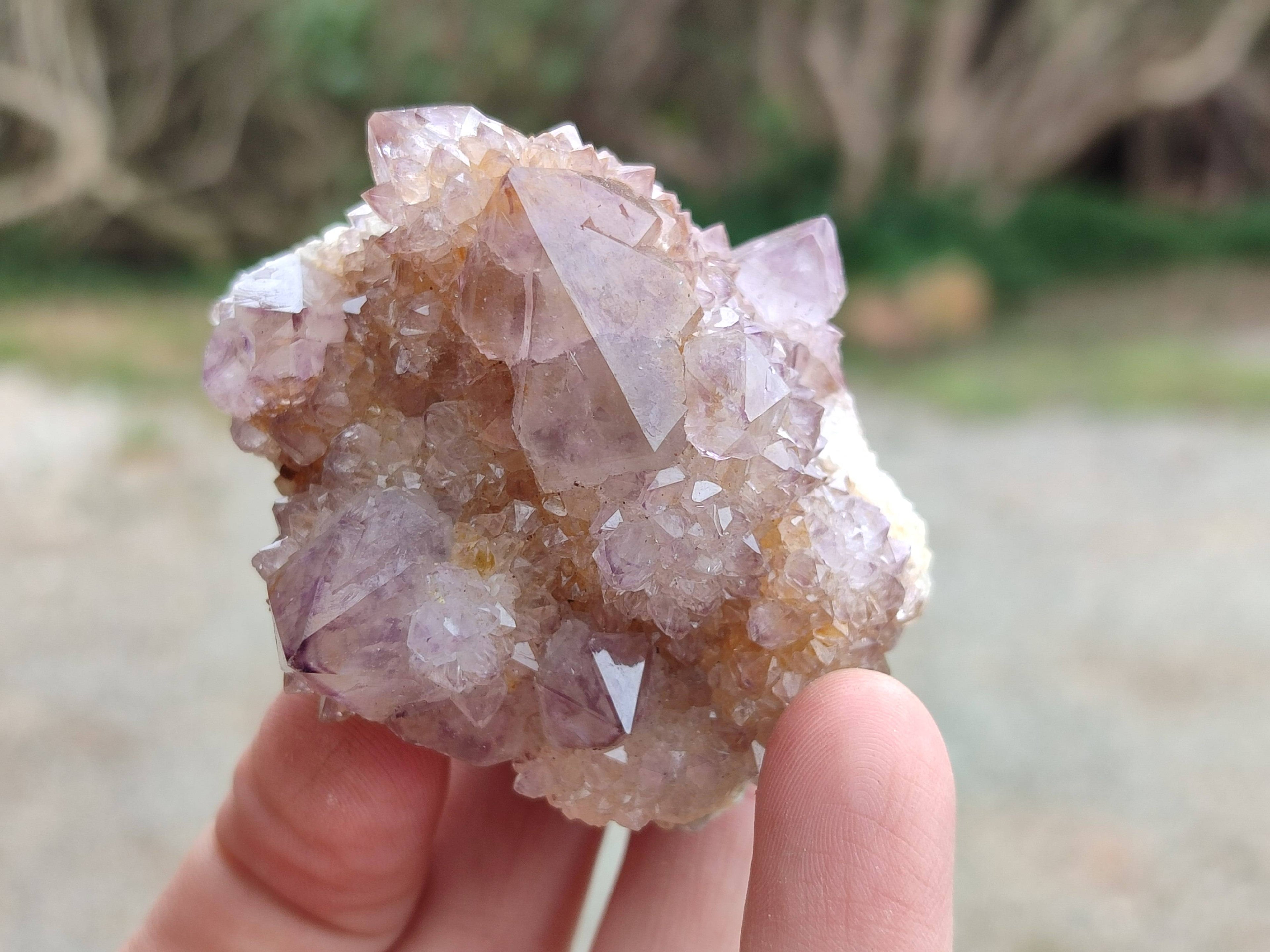 Natural Amethyst Spirit Quartz Clusters x 6 From Boekenhouthoek, South Africa - Toprock Gemstones and Minerals 