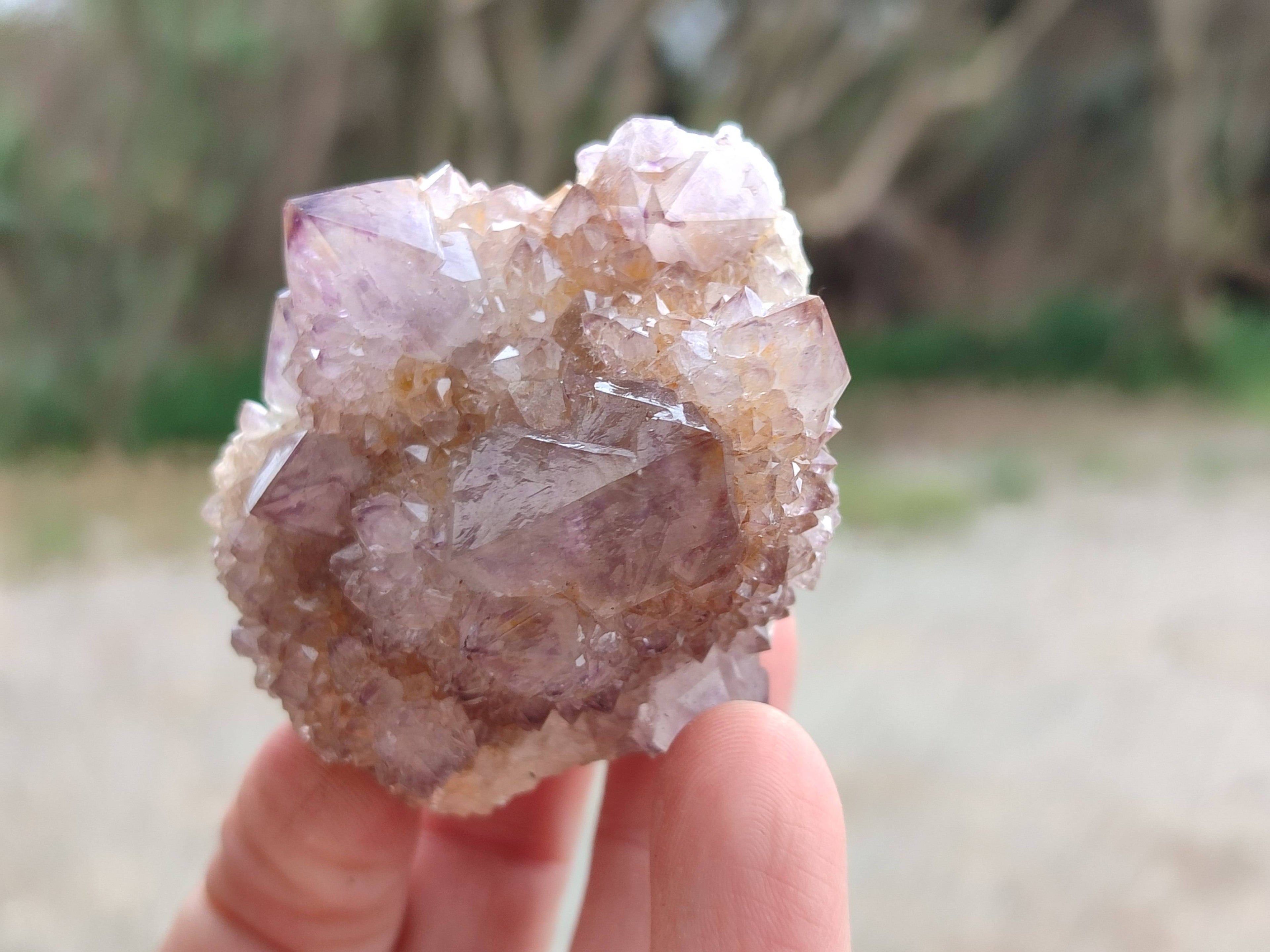 Natural Amethyst Spirit Quartz Clusters x 6 From Boekenhouthoek, South Africa - Toprock Gemstones and Minerals 
