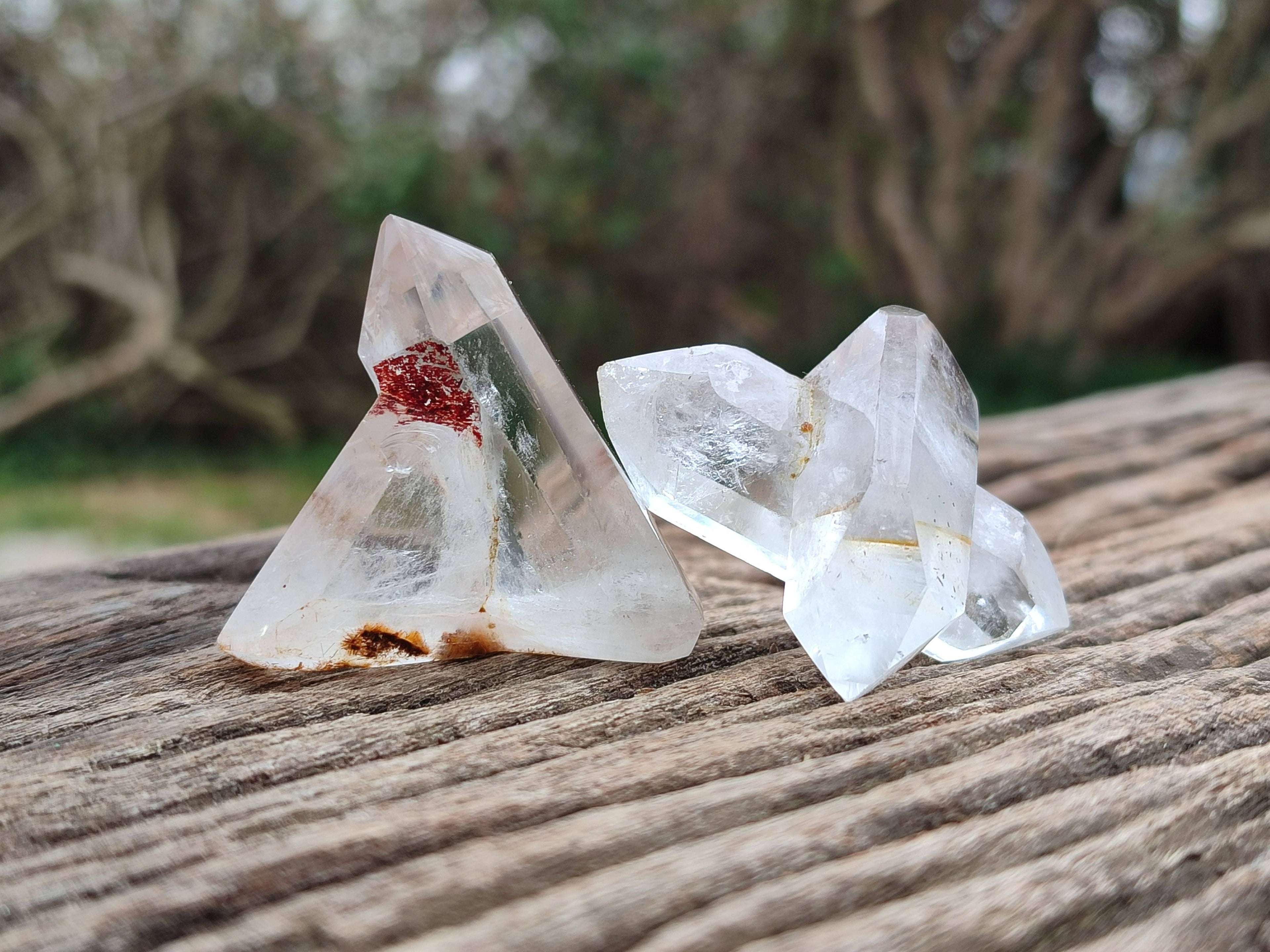 Polished Interesting Quartz Crystals x 12 From Madagascar - Toprock Gemstones and Minerals 