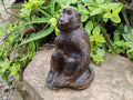 Hand Made Sitting Baboon Carving x 1 From Zimbabwe - Toprock Gemstones and Minerals 