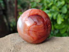Polished Carnelian Spheres x 5 From Madagascar - Toprock Gemstones and Minerals 