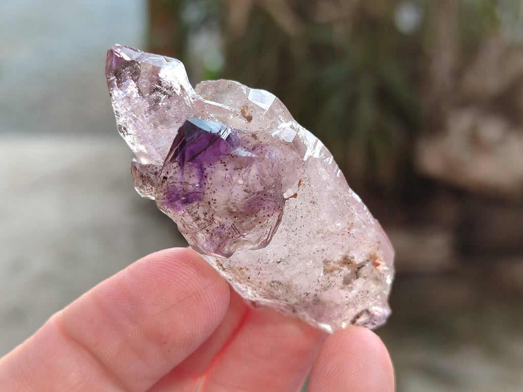Natural Window Amethyst Crystals x 20 From Chiredzi, Zimbabwe - Toprock Gemstones and Minerals 
