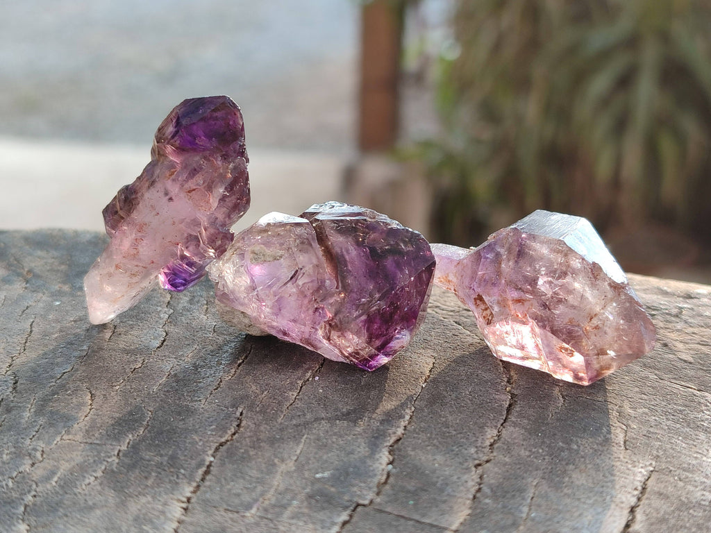 Natural Window Amethyst Crystals x 20 From Chiredzi, Zimbabwe - Toprock Gemstones and Minerals 