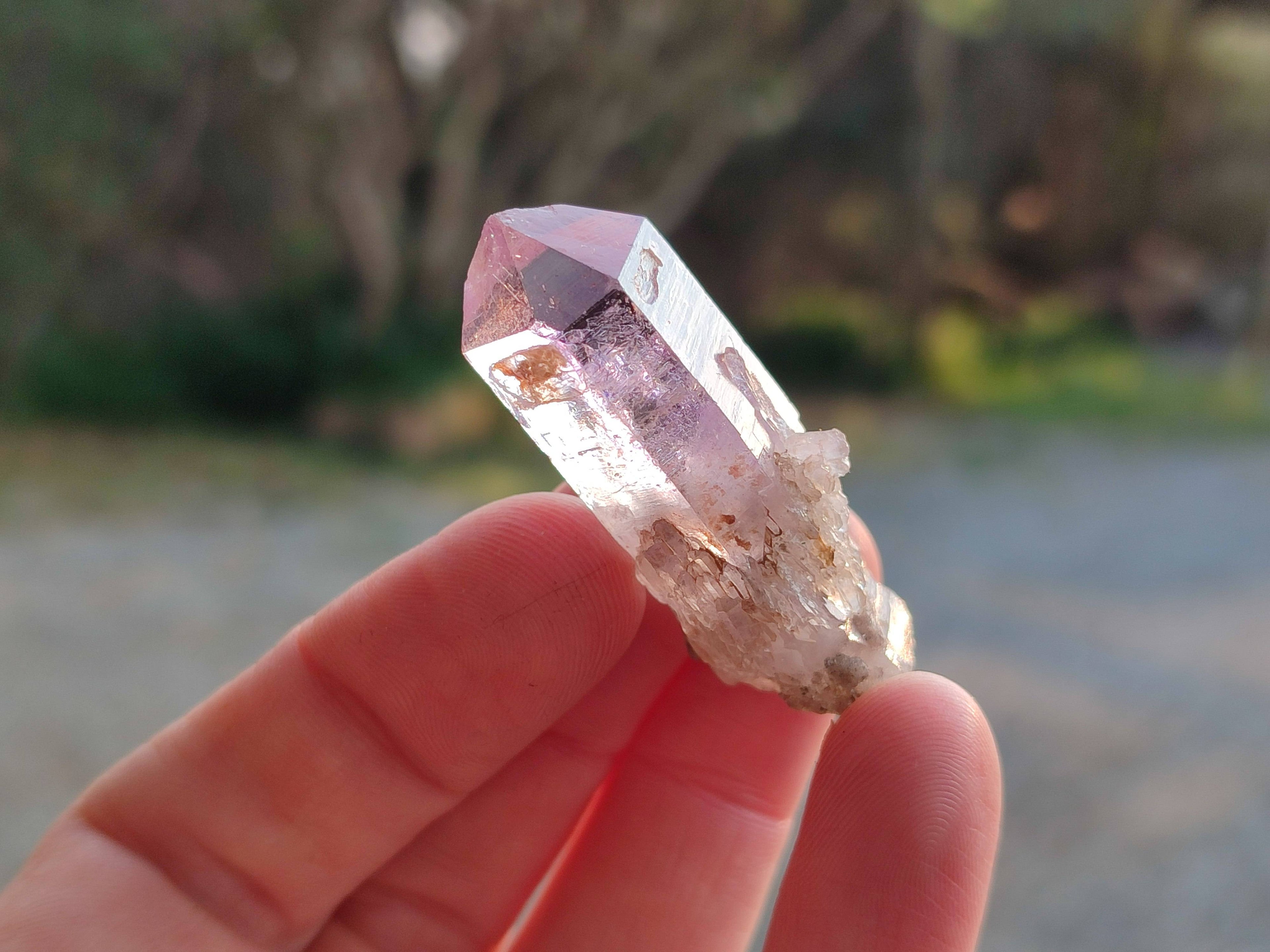 Natural Window Amethyst Crystals x 20 From Chiredzi, Zimbabwe - Toprock Gemstones and Minerals 