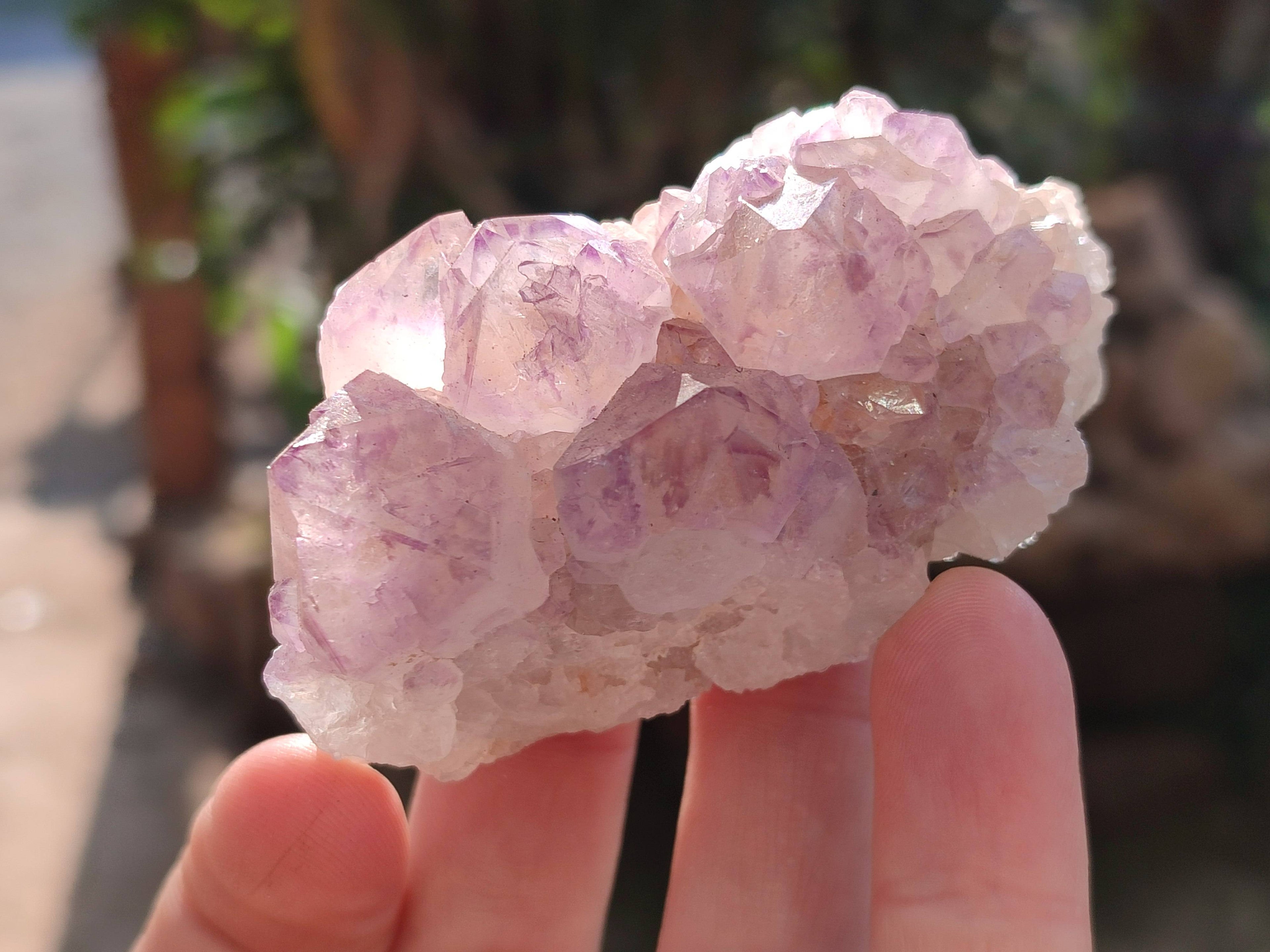 Natural Amethyst Spirit Quartz Clusters x 12 From Boekenhouthoek, South Africa - Toprock Gemstones and Minerals 