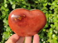 Polished Polychrome Jasper Hearts x 6 From NW Coast, Madagascar