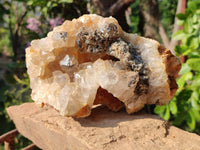 Natural Limonite Quartz Clusters x 2 From Solwezi, Zambia - Toprock Gemstones and Minerals 