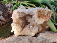 Natural Limonite Quartz Clusters x 2 From Solwezi, Zambia - Toprock Gemstones and Minerals 