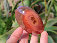 Polished Polychrome Jasper Hearts x 6 From NW Coast, Madagascar