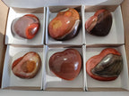 Polished Polychrome Jasper Hearts x 6 From NW Coast, Madagascar - Toprock Gemstones and Minerals 