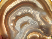 Polished Banded Agate Slices x 5 From Madagascar