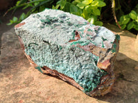 Natural Drusy Coated Chrysocolla with Malachite x 2 From Lupoto Mine, Congo