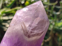 Polished Smokey Chevron Amethyst Points x 6 From Madagascar - Toprock Gemstones and Minerals 