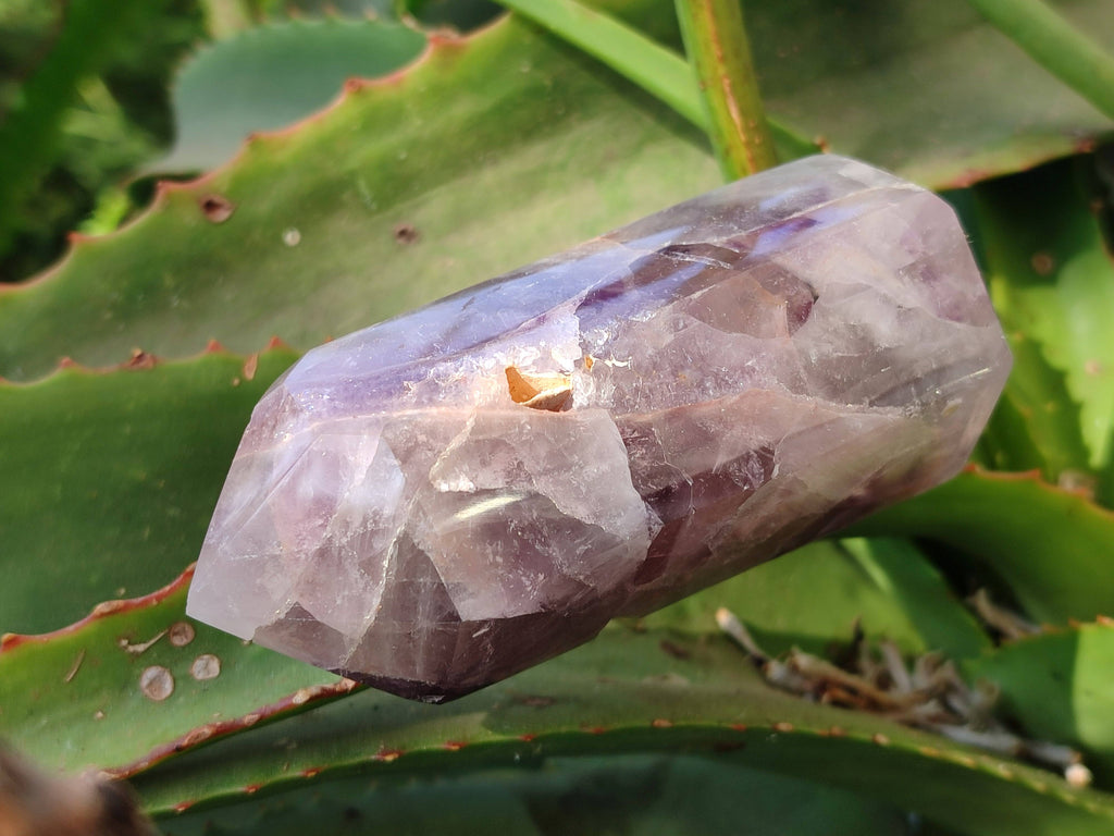 Polished Smokey Chevron Amethyst Points x 6 From Madagascar - Toprock Gemstones and Minerals 