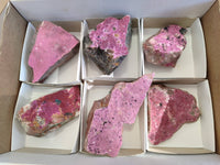 Natural Salrose Cobaltion Dolomite Specimens x 12 From Kakanda, Congo
