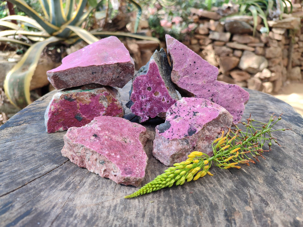 Natural Salrose Cobaltion Dolomite Specimens x 12 From Kakanda, Congo - Toprock Gemstones and Minerals 