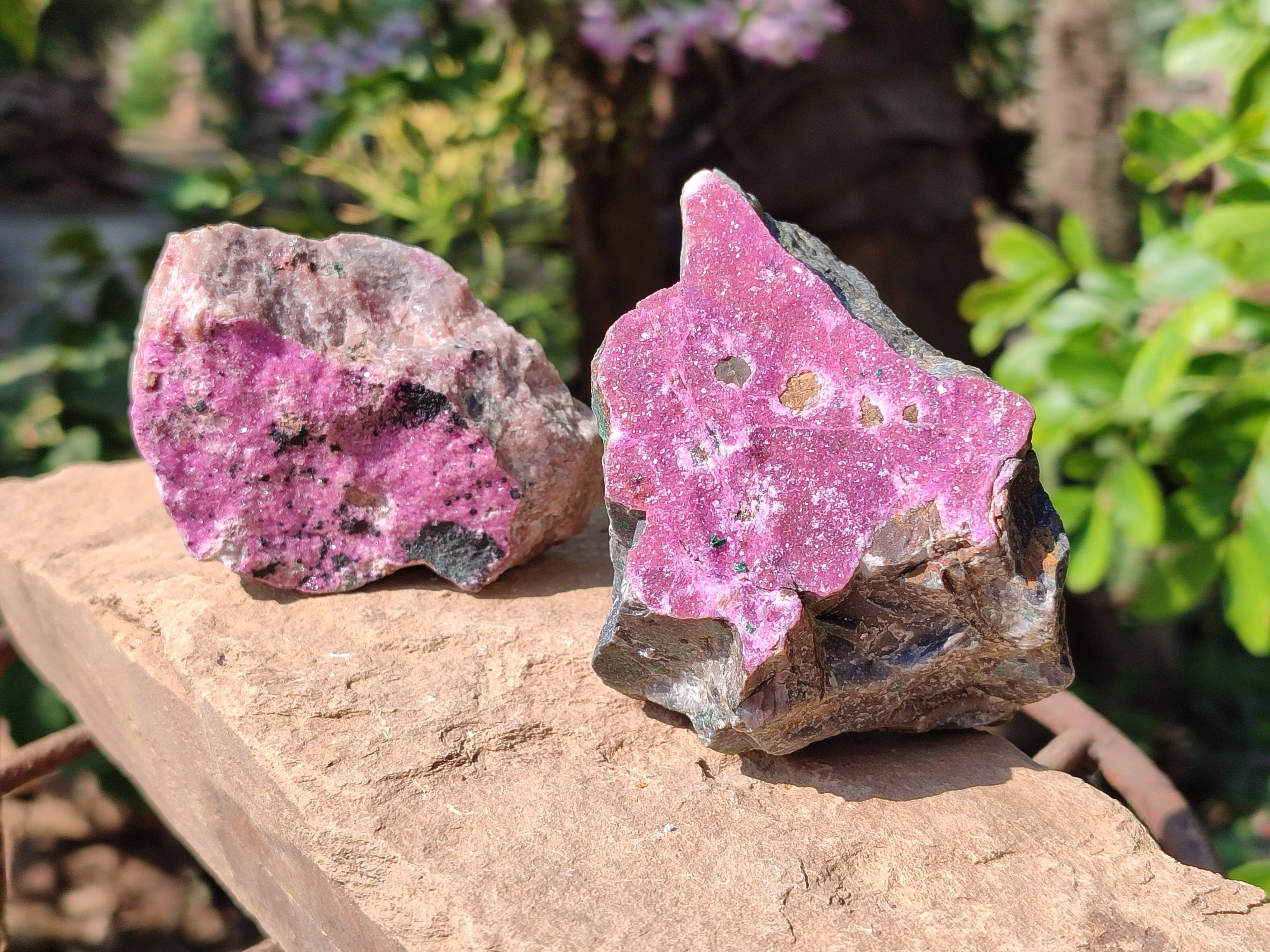 Natural Salrose Cobaltion Dolomite Specimens x 12 From Kakanda, Congo - Toprock Gemstones and Minerals 