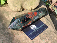 Polished Double Terminated Bloodstone Points x 3 From Swaziland - Toprock Gemstones and Minerals 